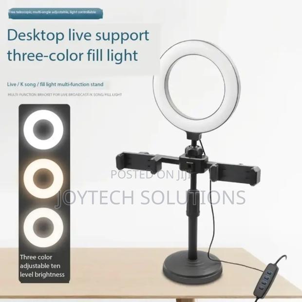Ring Light Desktop Mobile Phone Holder