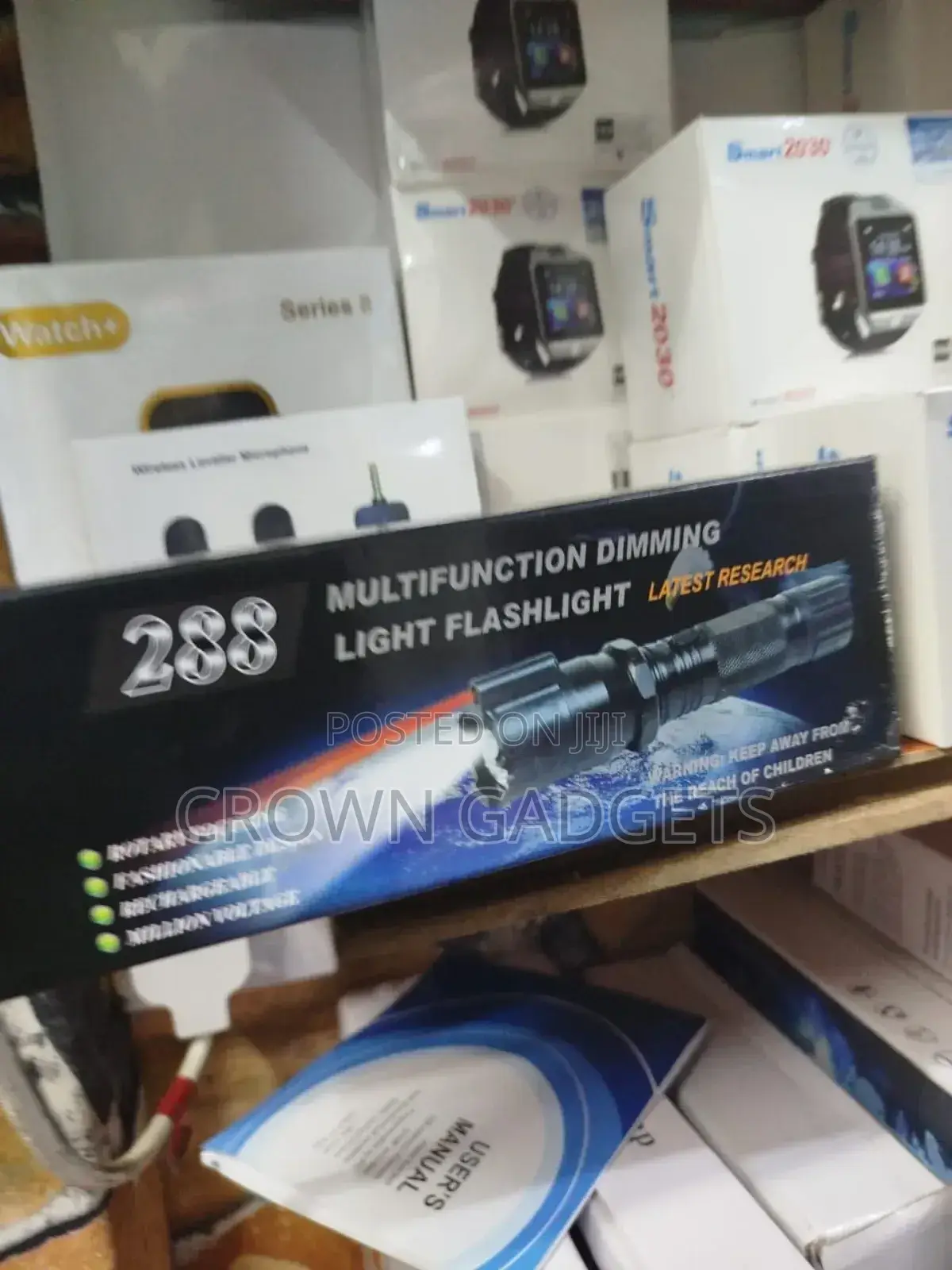 288 Dimmable Flashlight/Waterproof/Military Grade