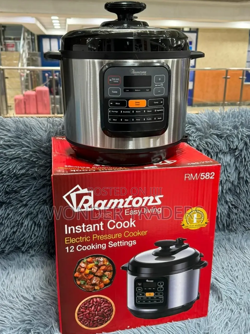 Ramtons 6L Electric Pressure Cooker RM/582