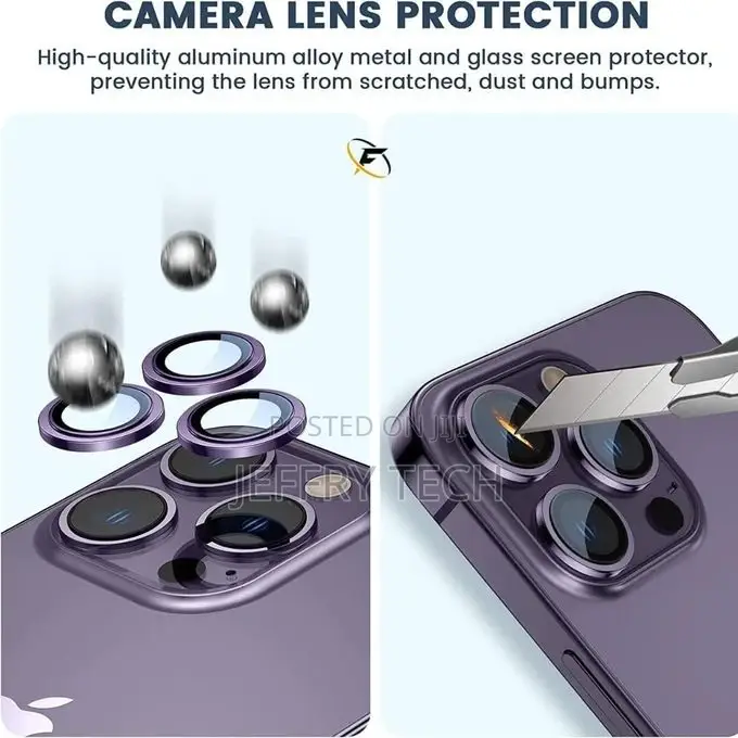 Screen Protector Metal, for iPhone 14 Pro Max 2022 (Purple)