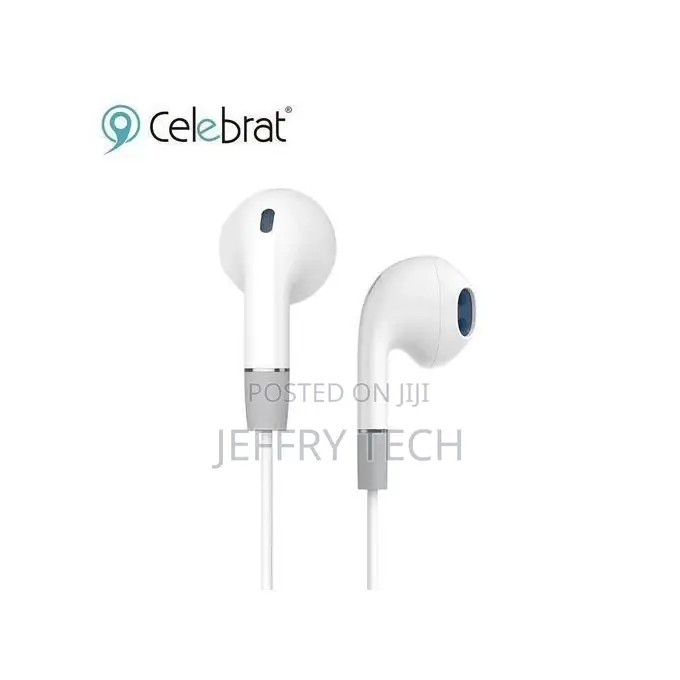 Celebrat G8 Noise Isolation Stereo Sound Earphone - White