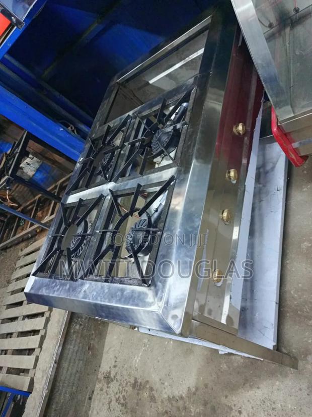 Stainless Four Burner Combined Unit - main view