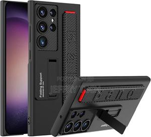 Back Case for Samsung S24 Ultra With Wristband, Stand Ultra- - thumbnail 2