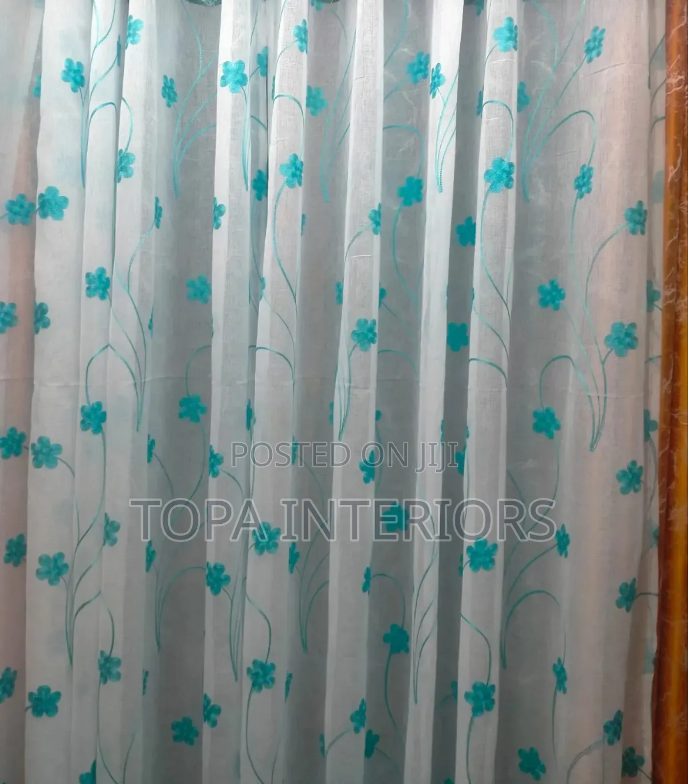 Translucent Flowered Window Sheers for Light Flow and Daytime Privacy