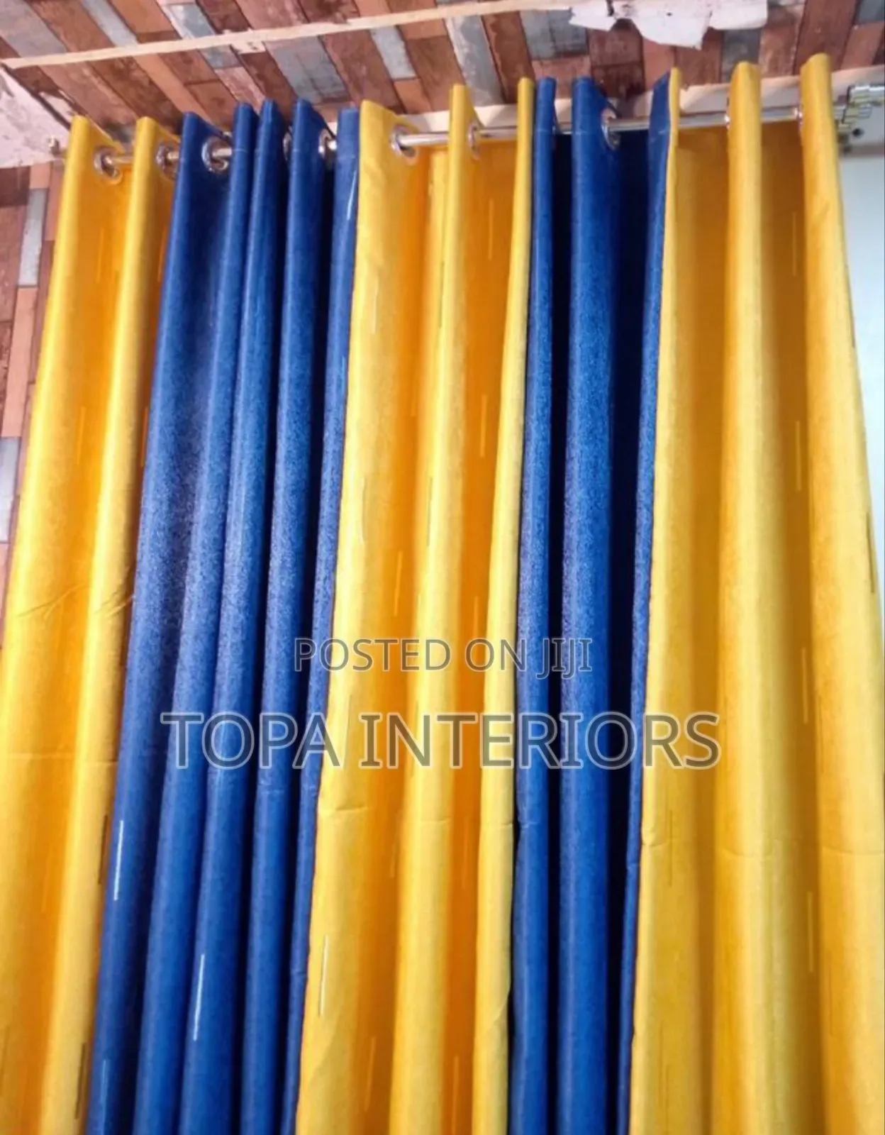 Yellow and Blue New House Curtains Yellow and Blue Curtains