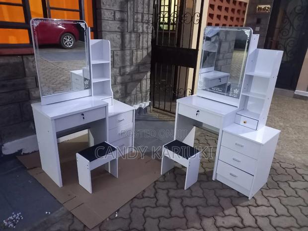 White Sliding Mirror Dresser