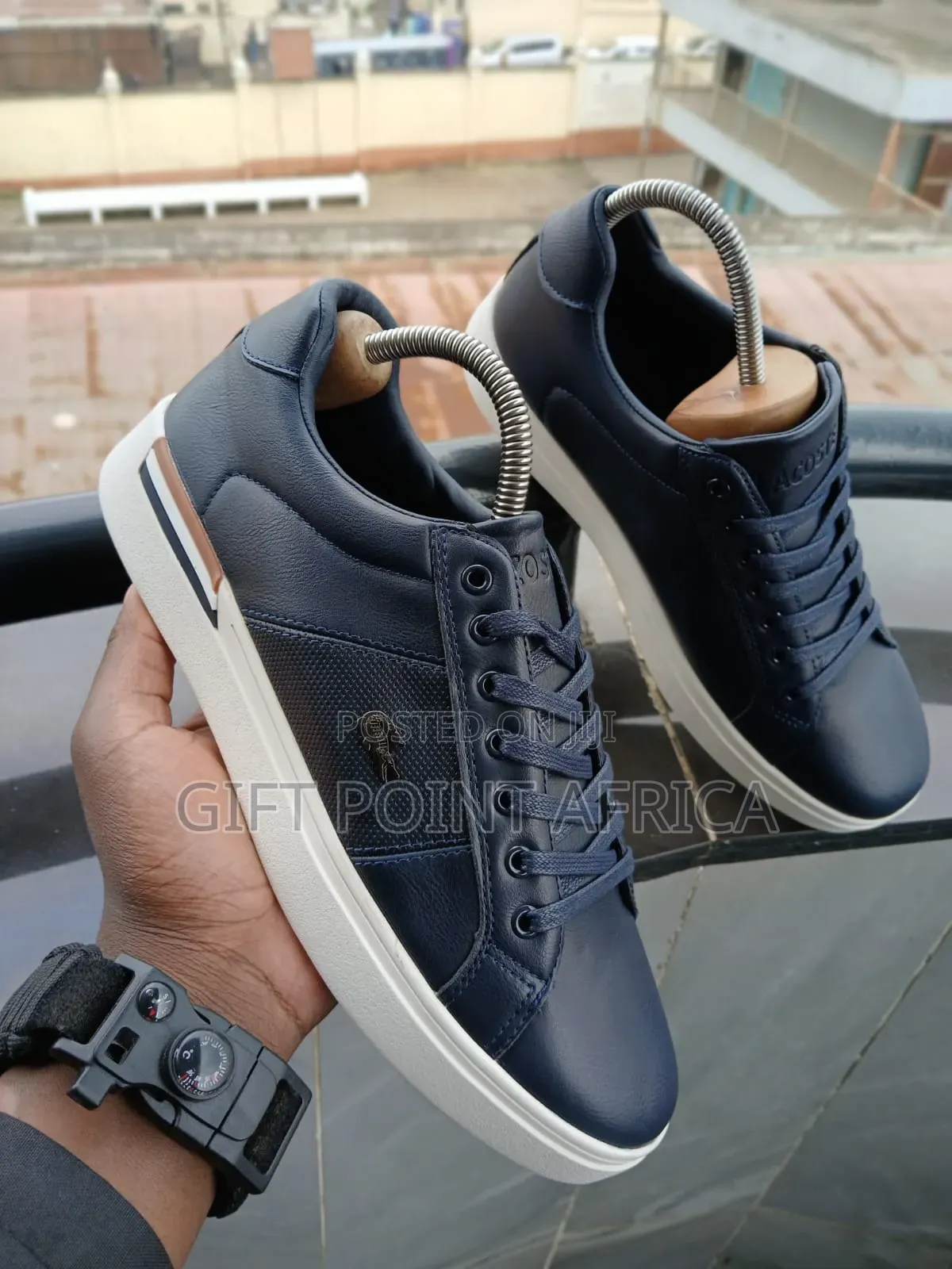 Navy Blue Lacoste Smart Casual Shoes for Men