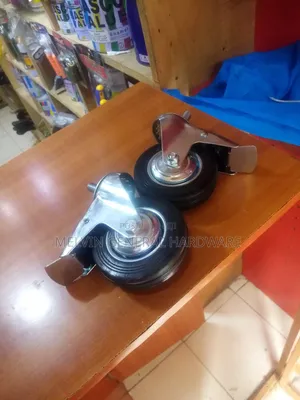 Pin Trolley/Castor Wheels 4" With Brake