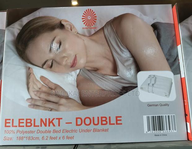 Double Electric Blankets With Adaptor Plugs – 150x140cm
