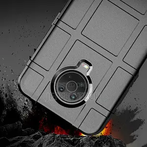 Anti-Shock Grid Texture Tough Case for Nokia G10 / G20 - Bla
