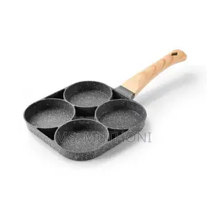 *❇24cm Multipurpose 4 Hole Omelet Pan, For Burger Eggs,