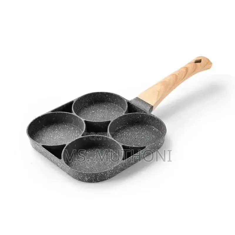 *❇24cm Multipurpose 4 Hole Omelet Pan, For Burger Eggs,
