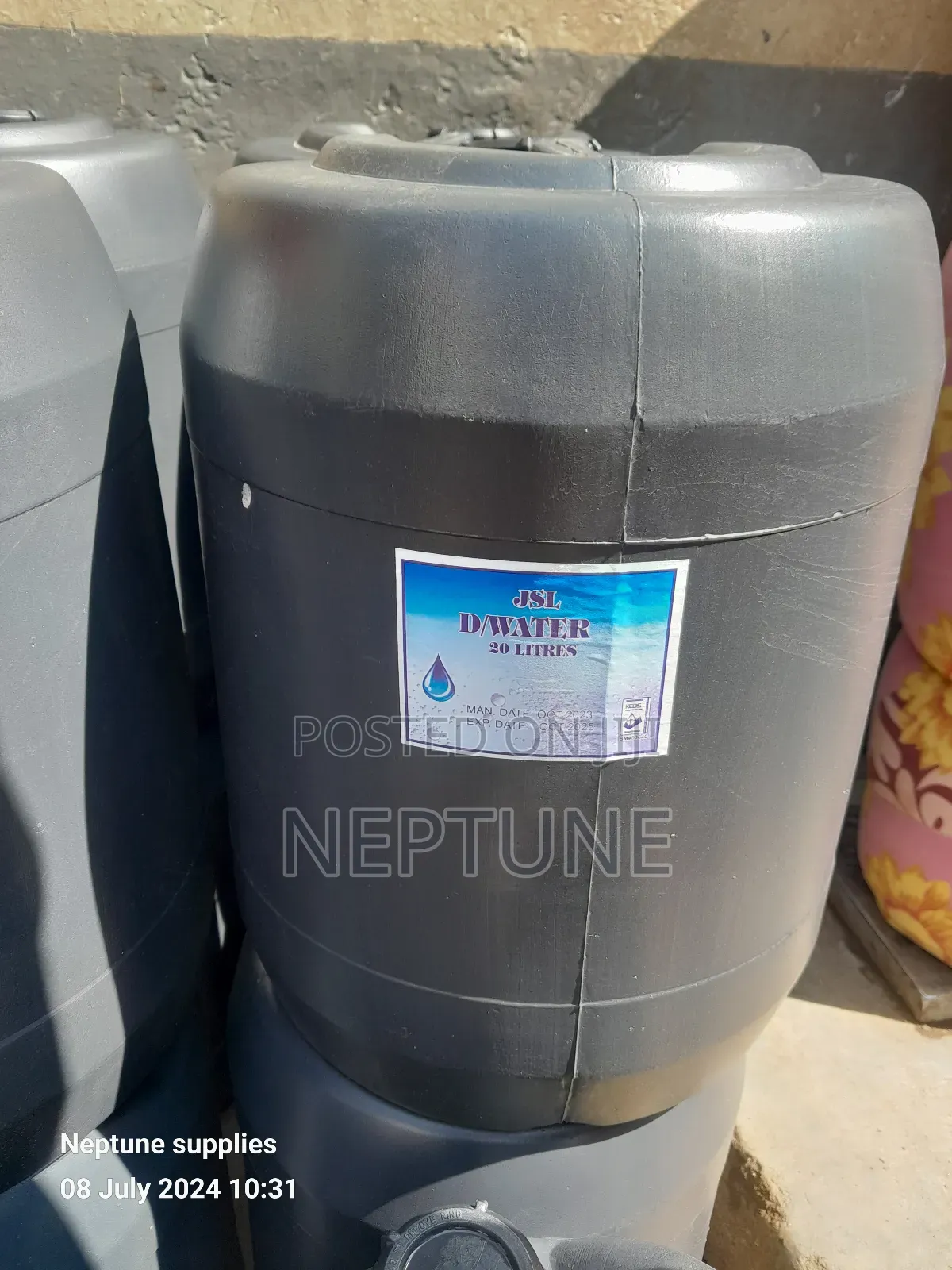 Distilled Water 20 Litres