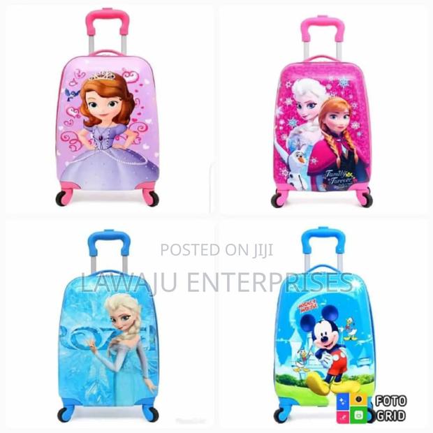 Cartoon Themed Kids Trolley Bag - main view