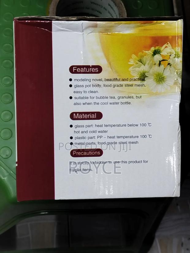 Borosilicate Glass Tea / Coffee Pot - 1100ml - thumbnail 3