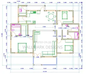 Bungalow,Floor Plan, 3d Rendering and Architectural Design.