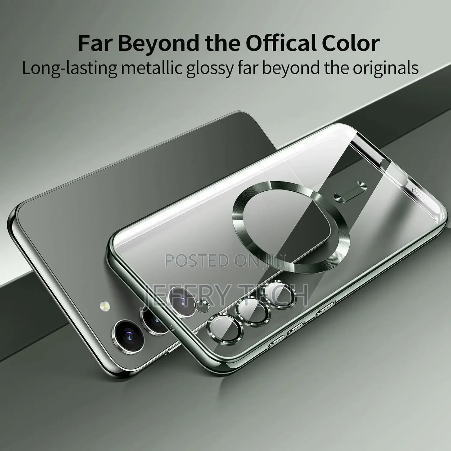 Samsung Galaxy S23 Plus Case Magnetic Metallic Glossy Slim C