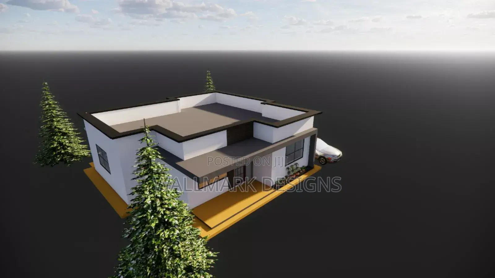 Bungalow,Floor Plan, 3d Rendering and Architectural Design.