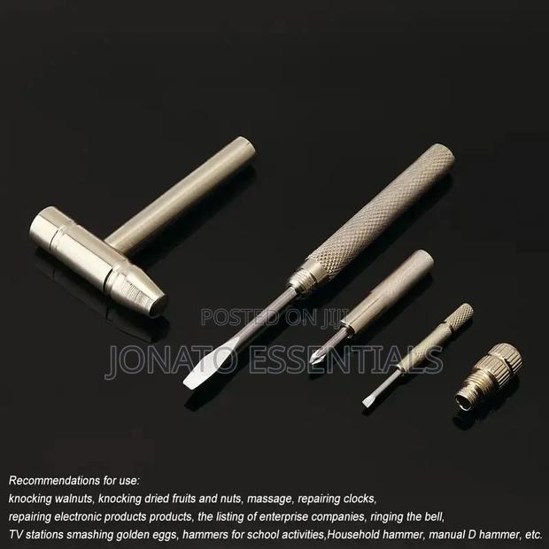 5 Piece Hand Tools Set With Mini Hammer and Screwdrivers - thumbnail 2