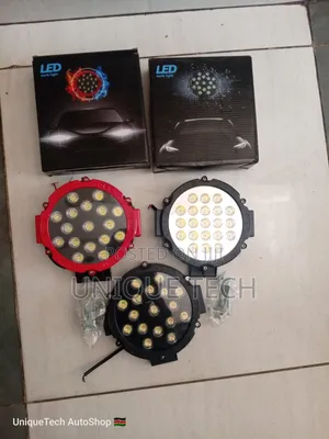 LED Floodlight Projectors 7 Inch 51w 12/24v for Off Rd, 4x4