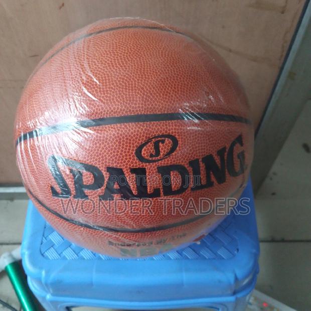 Spalding Gold NBA Basketball - main view