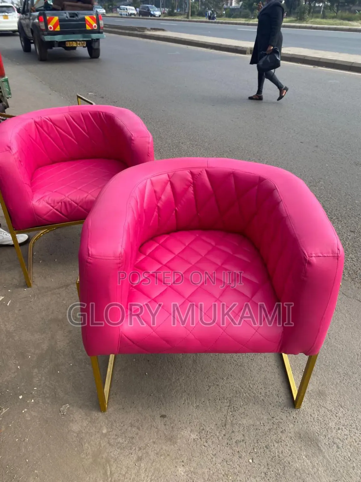 Pink Manicure Chairs