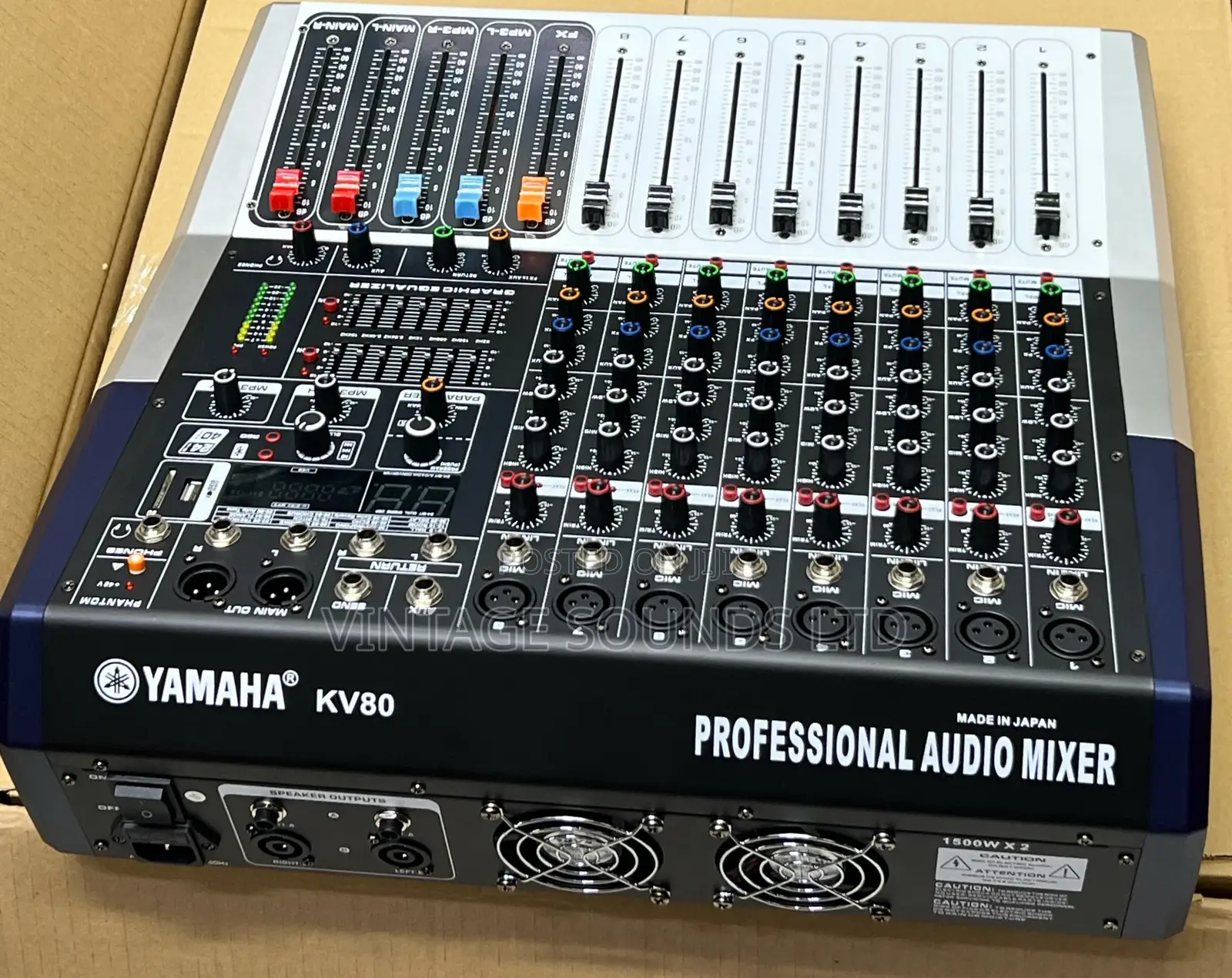 Yamaha Kv80 -8channel Powered Mixer W/Usb Bt