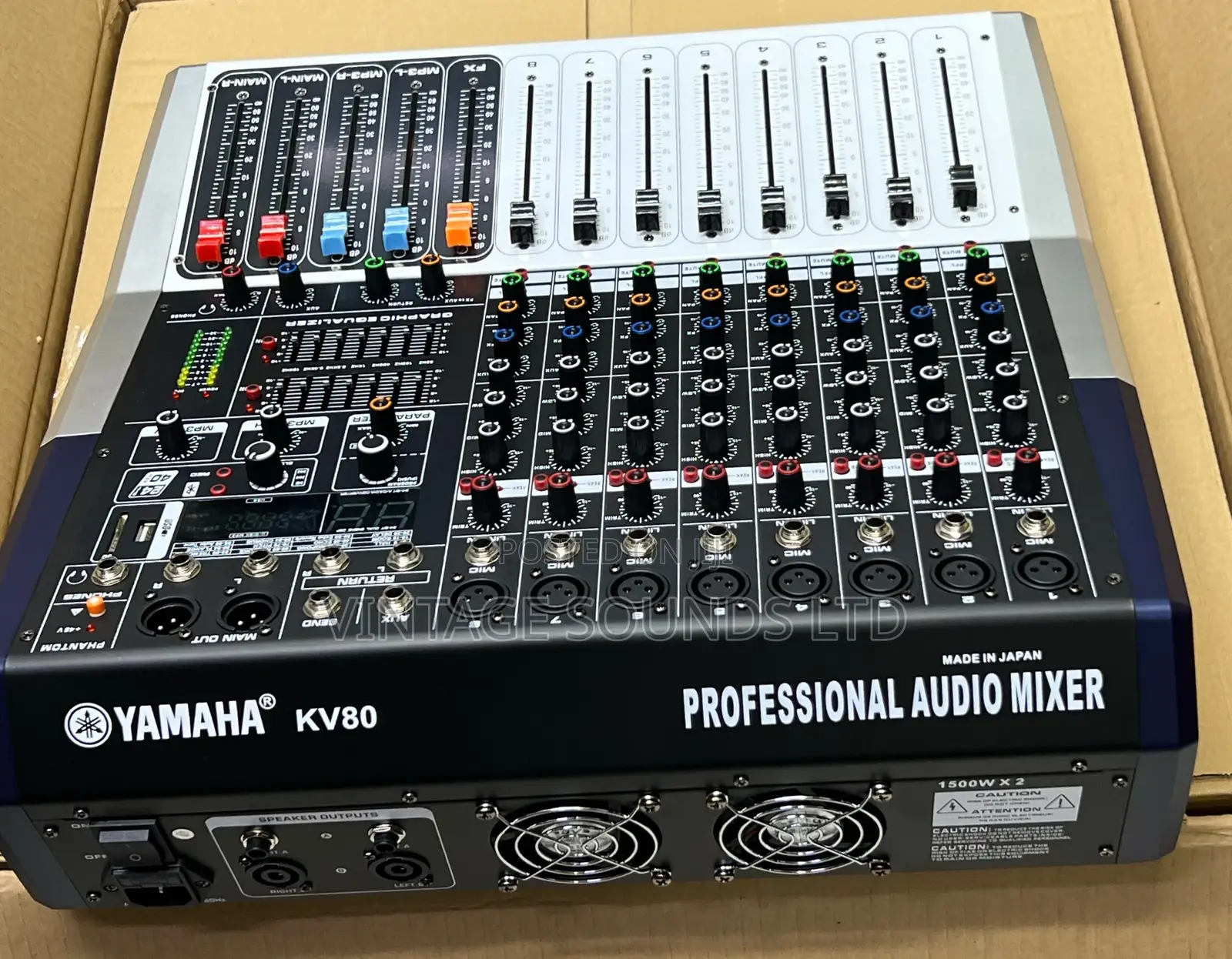 Yamaha Kv80 Pro Mixer -8 Channel Active Mixer W/Usb