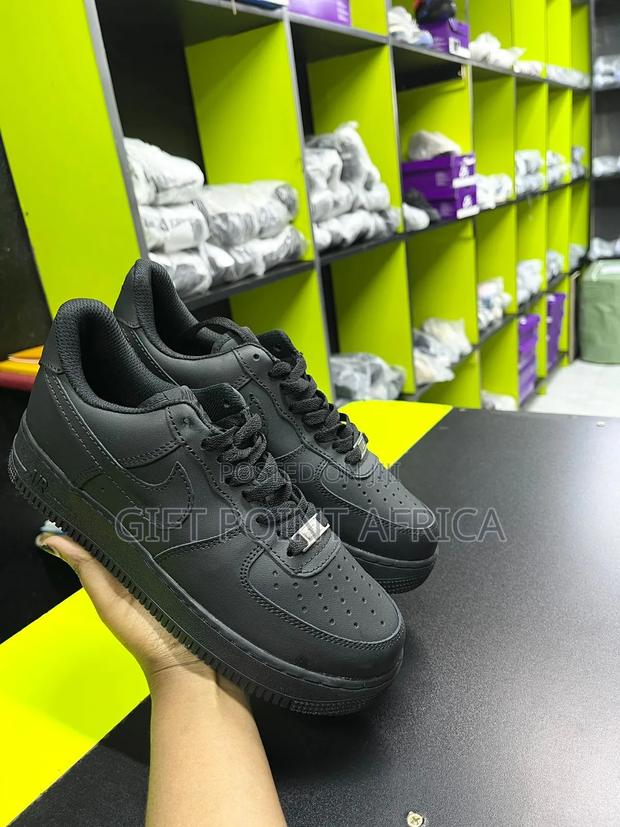 Black Airforce Unisex Sneakers - thumbnail 2