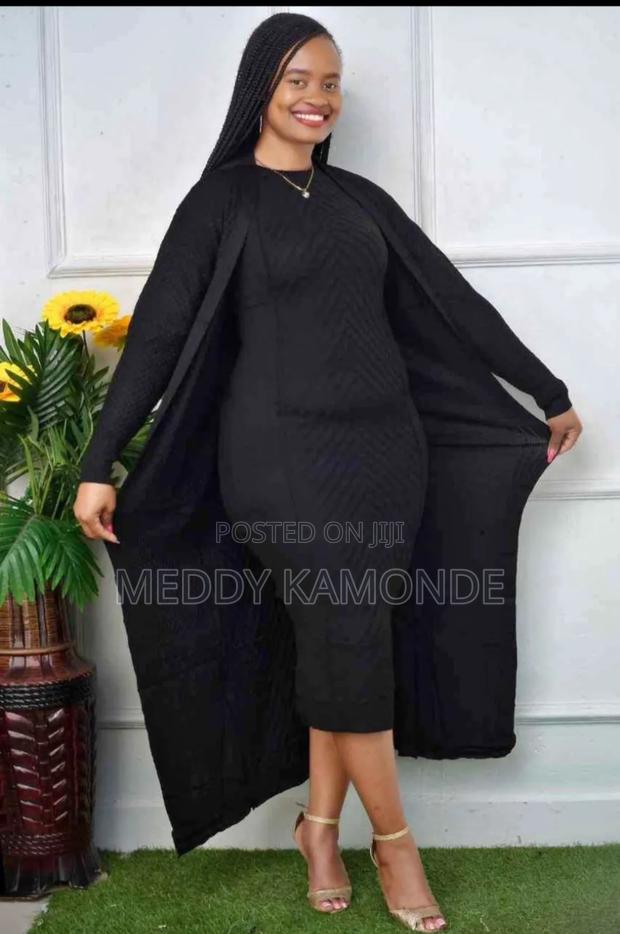 Designer Stylish 2pc Sweater Dress - thumbnail 2