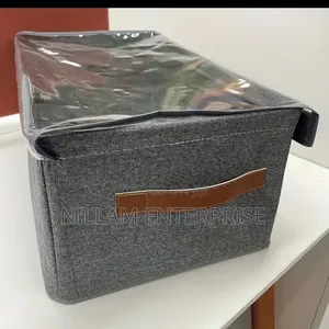 Hard Fabric Collapsible Closet Organizer With A Cover