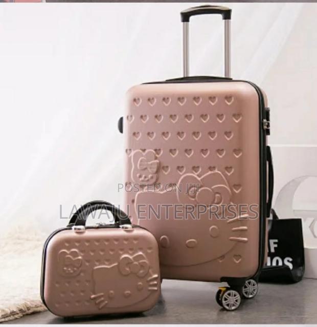Brown 2 in 1 Travel Suitcase - main view