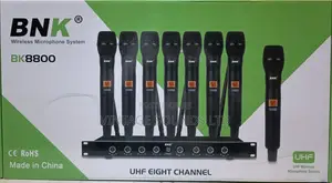 BNK Bk8800 Professional 8 Channels Uhf Wireless Microphones