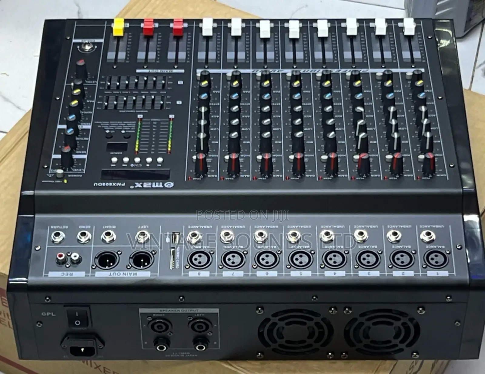 8 Channel Max Powered Mixer Amplifier