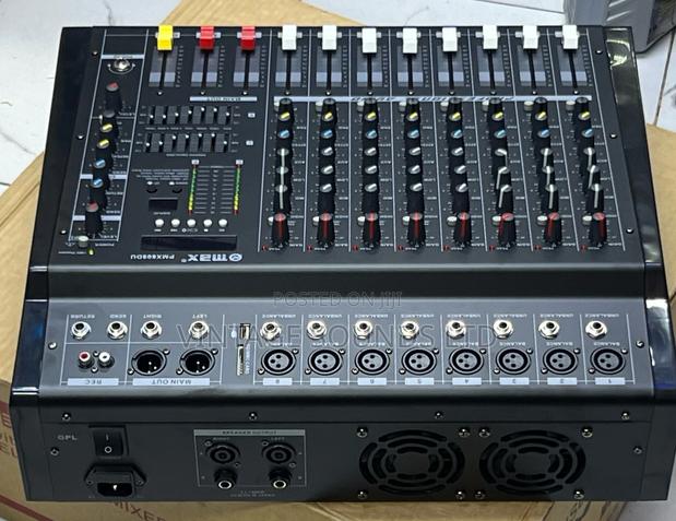 8 Channel Max Powered Mixer Amplifier - main view