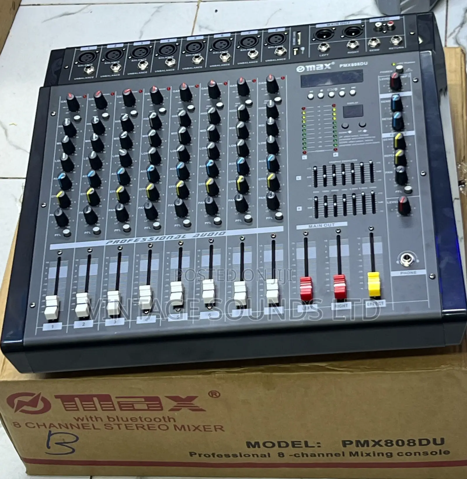 8channel Powered Mixer /Amplifier 3000watts