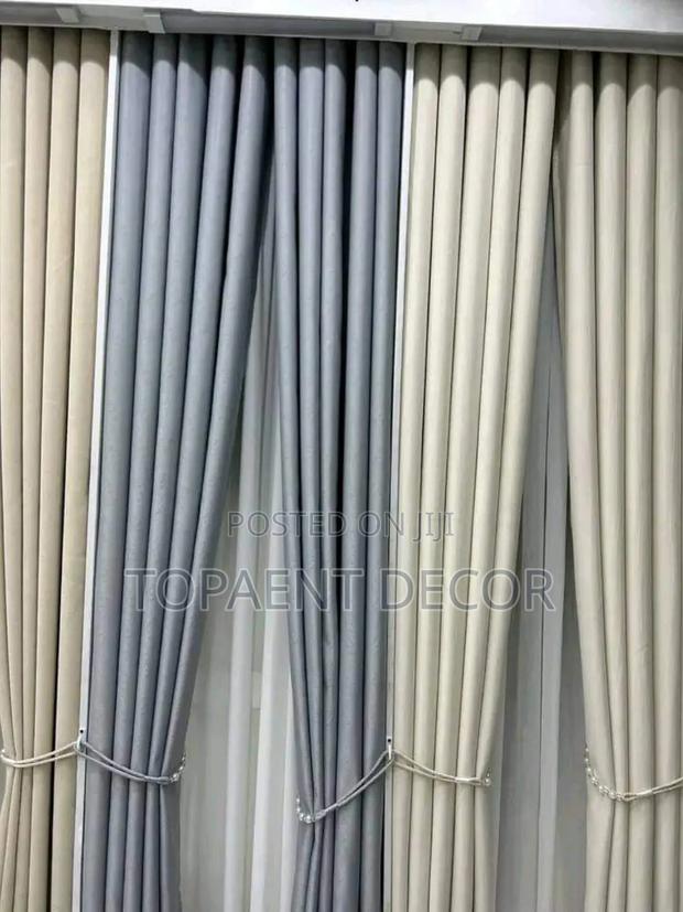 Grey, Cream and Beige Window and Door Curtains