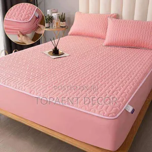 Pink Fitted Waterproof Mattress Protector