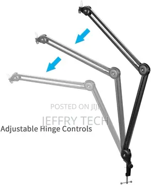 Boya by-Ba20 Spring-Loaded Suspension Arm - Black