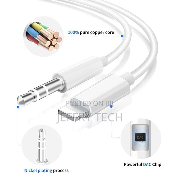 Aux Cord for iPhone, 3.5mm Aux Cable for Car Compatible With - thumbnail 2