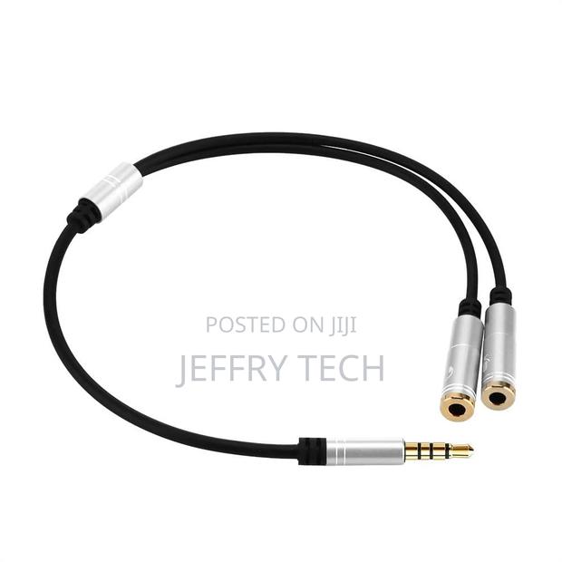Keendex 1956 Audio Splitter Cable - Silver and Black - main view