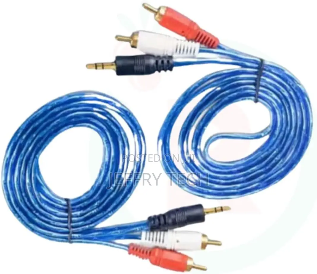 Audio Cable AUX 3.5mm to 2 RCA 1m