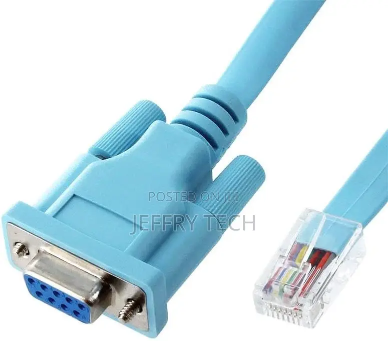Console Cable RJ45 Cat6 Ethernet to Rs232 DB9 COM Port Seria