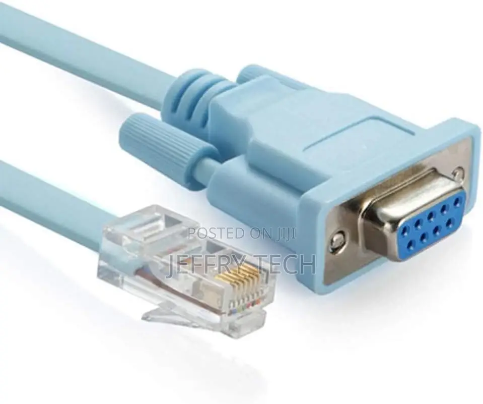 Console Cable RJ45 Cat6 Ethernet to Rs232 DB9 COM Port Seria