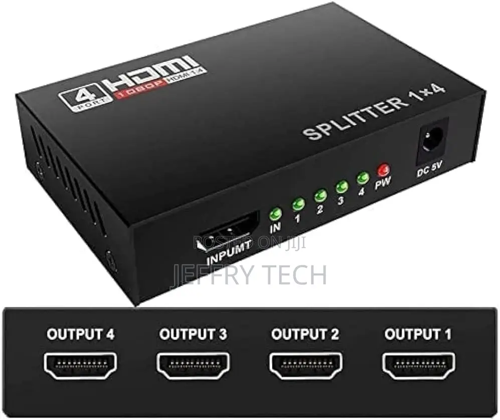 X1049 1x4 HDMI Splitter 1 in 4 Out HDMI Video Splitter Full
