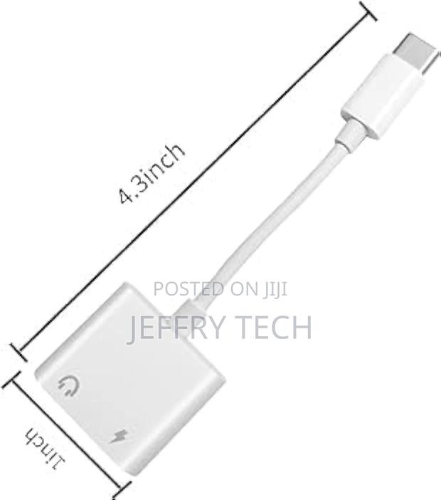 Type C to 3.5 Adapter USB C to 3.5mm Headphone Jack Fast Cha - thumbnail 2