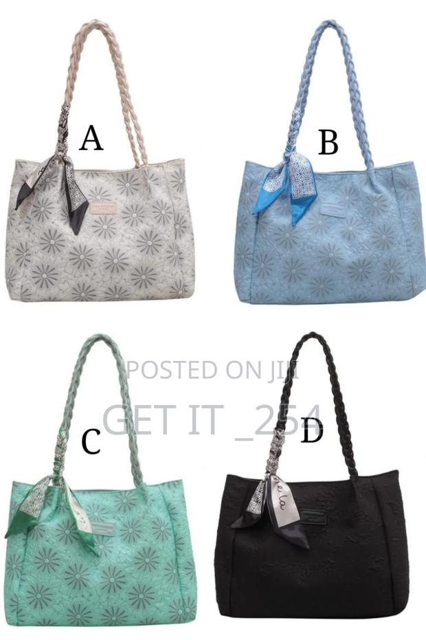 *Elegant Floral Tote Bag/ Luxury Rectangular Bagsize* - main view