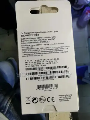 45watts Super Fast Usb-C Car Charger With Cable