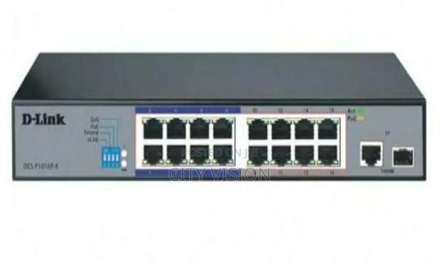 D-Link 16-Port Fast Ethernet Unmanaged Long Range 250m Poe - main view
