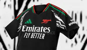 Arsenal Black Away Kit 2024-25
